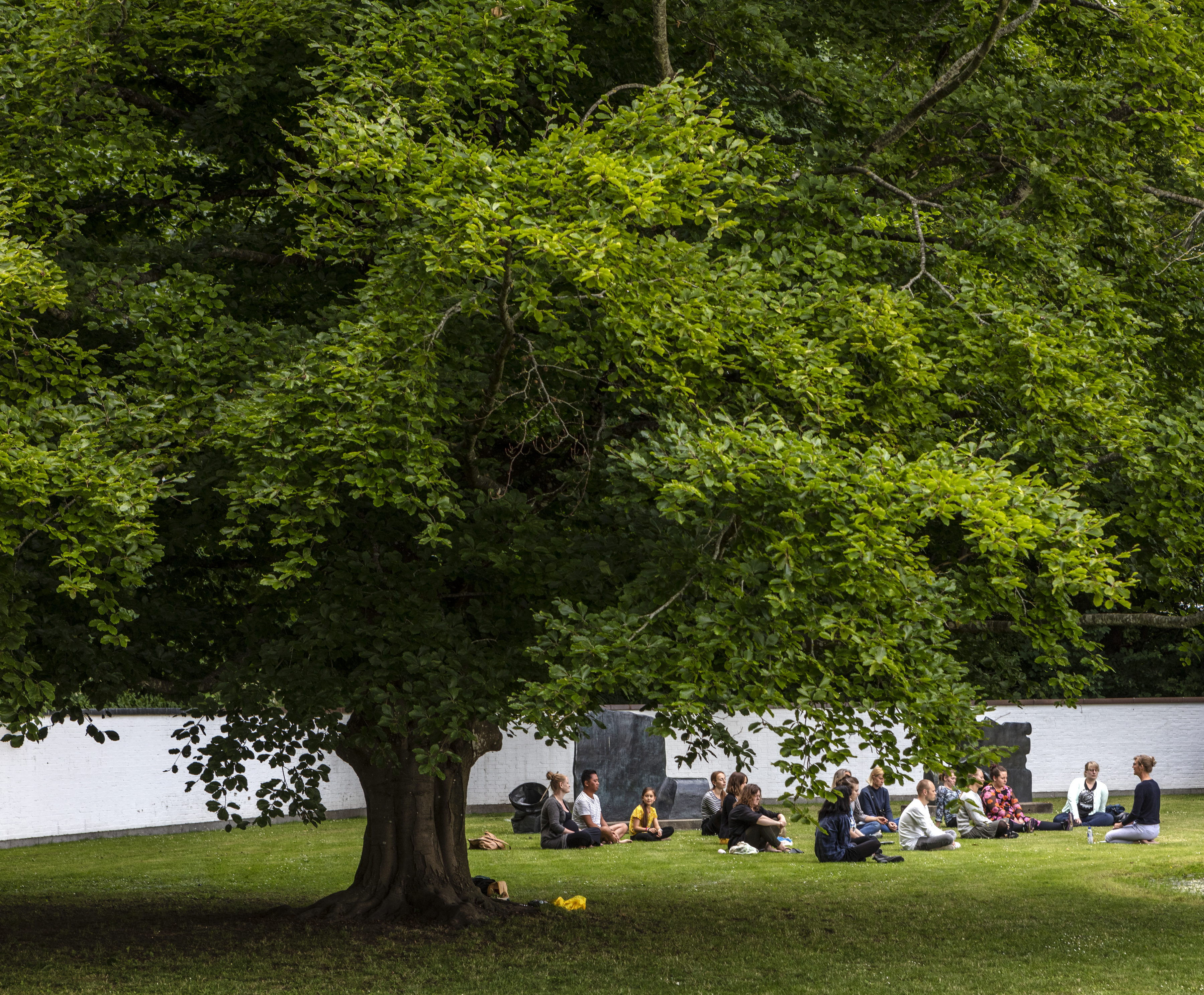 Yoga i Skulpturparken